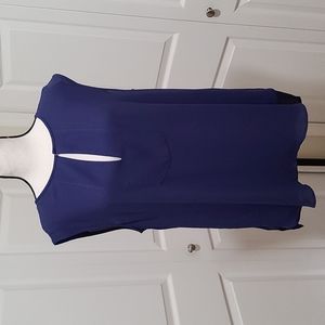 J Crew Sleeveless Blouse Royal Blue 12